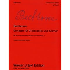 Sonaten f�r Violoncello und Klavier: Mit der Violoncellofassung der Hornsonate op. 17. Violoncello und Klavier. (Wiener Urtext Edition)