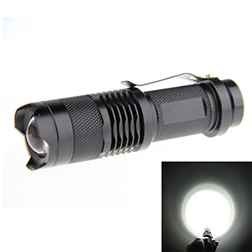White Mini Focus Tactical Waterproof Led Flashlight lantern Cree Q5 Chip