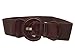 TFJ Women Fashion Wide Stretch Sexy Belt Hip Whaist Dark Chocolate Brown Plus Size M L XL
