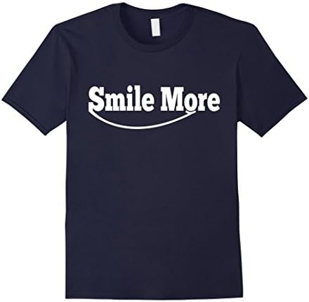 Men's Smile t shirt more Medium Navy