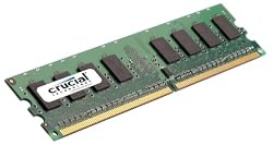 Crucial Technology CT12864AA53E 1GB 240-Pin PC2-4200 533Mhz DIMM DDR2 RAM Memory