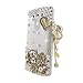MobilePick Bling LG G3 Cases For Women Handmade Pretty Crystal Rhinestone Diamond DIY Flowers with White Pearls Rose Flowers Pendant Tassel Pattern Hard Back Case Cover for LG G3