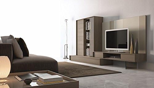 J&amp;M Composition 214 Light Brown &amp; Beige Entertainment Wall Unit