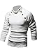 jeansian Men's Slim Fit Long Sleeves High Neck Shirt Pullover Sweater 8831