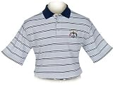 Ashworth 2008 Ryder Cup EZTECH Luxury Cotton Stripe Polo - Lt. Blue/Navy Stripe