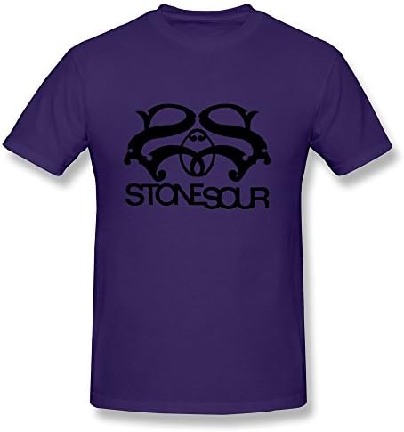JAJUS Men's Stone Sour Men's Angel T-Shirt Purple XL