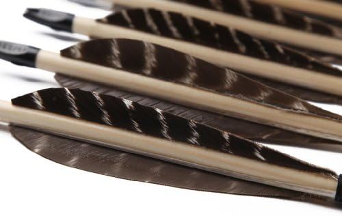 Longbowmaker One Dozen Eagle Feathers Cedar Wood Target Archery Arrows WEFT2