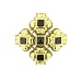maltese29  - Maltese Onyx Gold Brooch