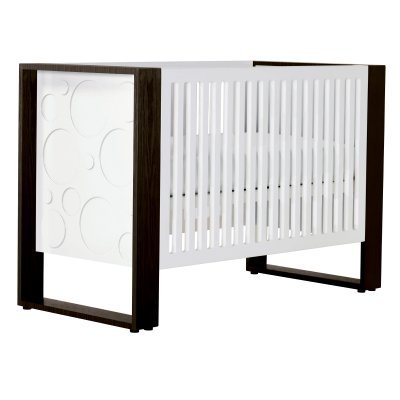 Nurseryworks Aerial Circle/Dark Rails 3 in 1 Convertible Baby Crib - 1042CD