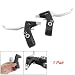Bike Bicycle Black Silver Tone Metal Handle Brake Levers