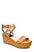 MICHAEL MICHAEL KORS Women's Jalita Wedge (Tan Leather 7.5 M)