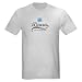 Discus Script Ash Grey T-Shirt Fish Light T-Shirt by CafePress