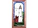 Tawas Point, Michigan LIGHTHOUSE Suncatcher Window 11x22 Glass Panel Framed