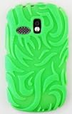 Samsung R355c Green Tribal Soft Silicone Case Cover Skin Protector NET 10 Straight Talk