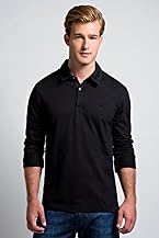 Long Sleeve Vintage Jersey Polo With Self Collar