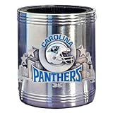 Carolina Panthers Stainless Steel Beverage Can Cooler - NFL Football Fan Shop Sports Team Merchandise