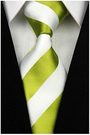 Black Red White Orange Green Yellow Striped Classic Mens Casual Tie Necktie Number:NT0089