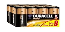 Duracell Plus Batteries D 8 Pack