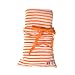 giggle Better Basics Fitted Stripe Crib Sheet - Orange (organic Cotton)