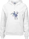 Indianapolis Colts -White- Women's Classic Logo Stretch Pullover Hooded Sweatshirt