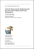 Die Vermarktung der FIFA WM 2006 - Untersuchung des Marketingkonzeptes für die Fußball-WM in Deutschland und Analyse wirtschaftlicher Potentiale für Hamburg als Ausrichterstadt