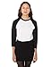 American Apparel Women's Poly-Cotton Cropped 3/4 Sleeve Raglan