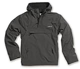 Hooded Windbreaker Jacke Schwarz m. Fleece Futter