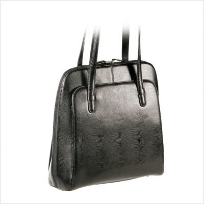 Mimi DiCarlo Vertical Three Compartment Briefcase Tote 1027LZ Color: Tan