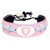 Oakland Raiders Pink NFL Football Bracelet