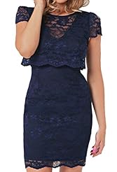 Lace Polyester/Spandex Spring Summer Winter Club Dress/Mini Dress 