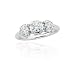 3 Diamond Engagement Ring 1 ct. in 14K White Gold