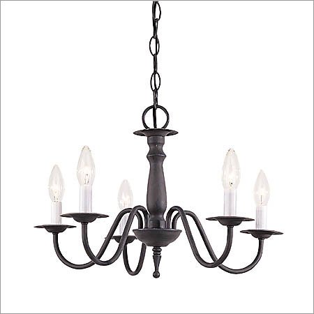 Sea Gull Lighting 3121-72 Traditional Five-Light Chandelier, Olde Iron Finish
