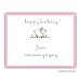 Mary's Little Lamb Pink Calling Cards by Stacy Claire Boyd