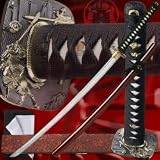 Trademark Global 00-7X126, Handmade Samurai Katana - Maroon - 40.5 Inches