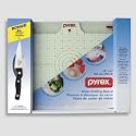 Pyrex 12" x16" Glass Cutting Board w/ 3.5" parer