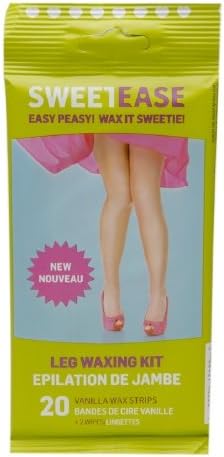 Wax It Sweetie! SweetEase Leg Waxing Kit, Vanilla 20 ea (1)