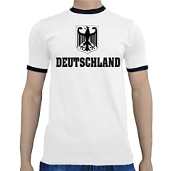 Deutschland - Europameisterschaft Kontrast / Ringer T-Shirt S-XXL div. Farben