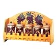 KITCHEN SPICE JAR 5PC GRAPE TUSCANY WINE DECOR