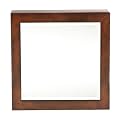 Square Wall MountJewelry Mirror - Espresso
