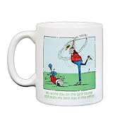 Humorous Golf Mugs  Worst Day Mug