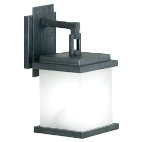 Kenroy Home 70210APW Plateau Small One Light Wall Lantern, Antique Pewter by Kenroy Home