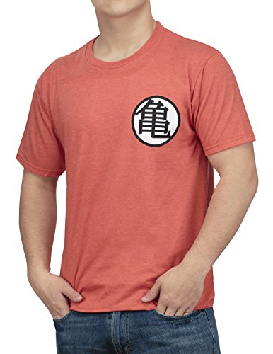 Dragon Ball Z Kame Symbol Mens Orange Heather T-shirt