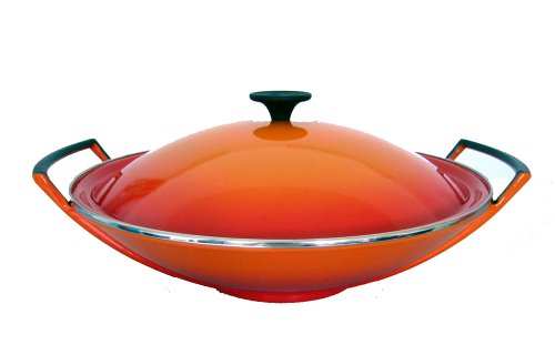 Le Creuset 26104360900460 WOK 5-teilig 36 cm ofenrot Le Creuset 26104360900460 WOK 5-teilig 36 cm ofenrot