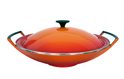 Le Creuset 26104360900460 WOK 5-teilig 36 cm ofenrot