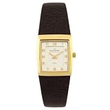 Skagen Damenarmbanduhr Slimline Leder 523XSGLD