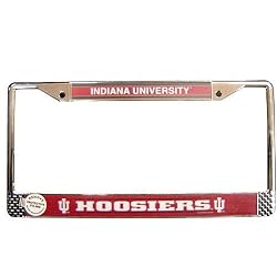 Indiana Hoosiers NCAA Chrome License Plate Frame by Wincraft