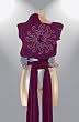 Hoppediz elastisches Tragetuch mit Sonne, 5,40m - Aubergine