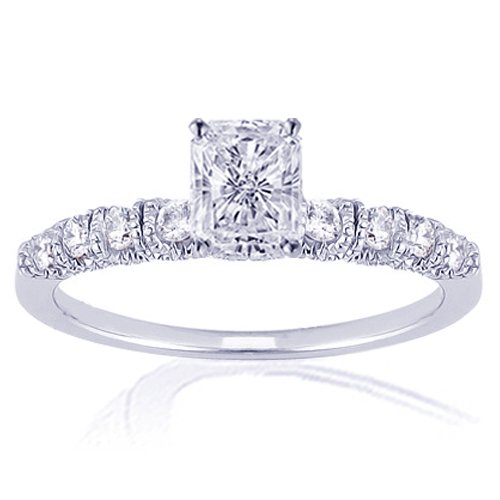 0.65 Ct Radiant Cut Diamond Engagement Ring 14K SI1 0.65 Ct Radiant Cut Diamond Engagement Ring 14K SI1