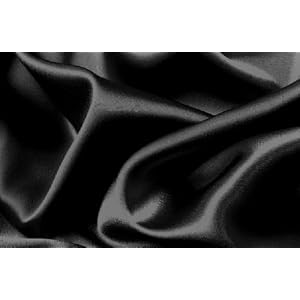 Soft Silky Satin Solid Black 4pc Deep Pocket Sheet Set for California-cal King Bed