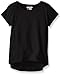 Limited Too Girls' Short Sleeve Hi-Lo Crew Neck T-Shirt